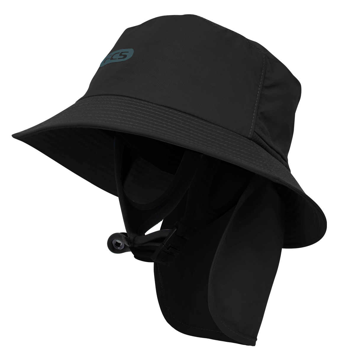 FCS Essential Surf Bucket Hat-Black/Teal