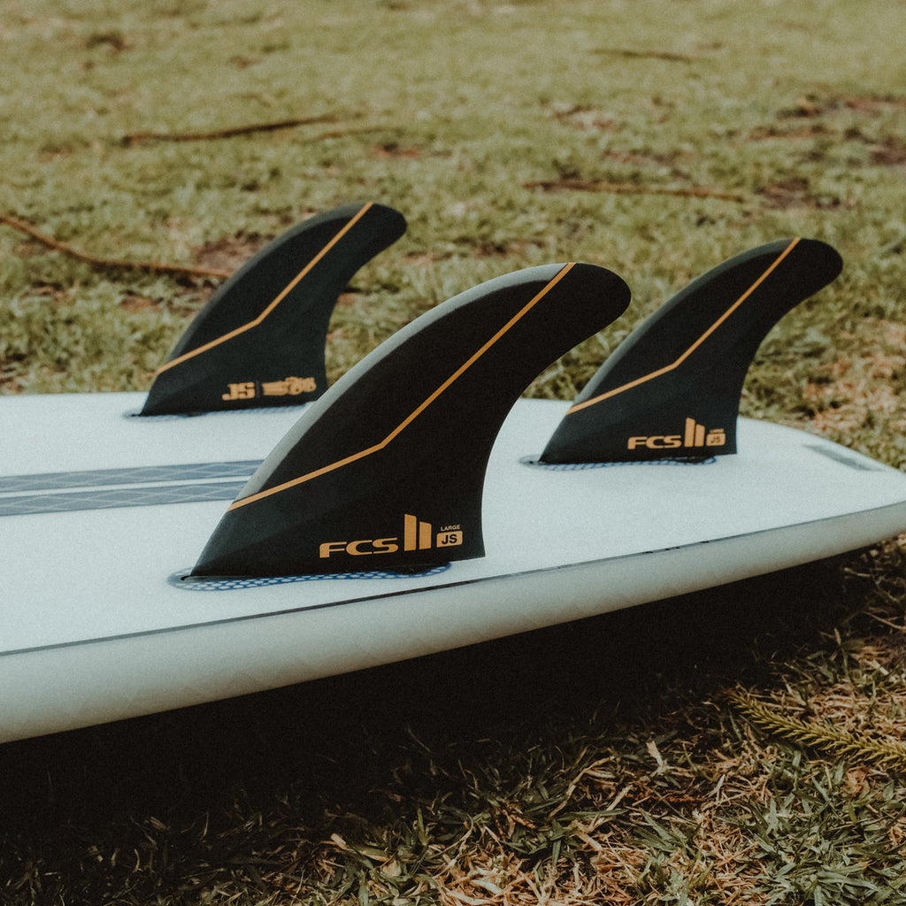FCS II JS PC Tri Fin Set-Black-Medium