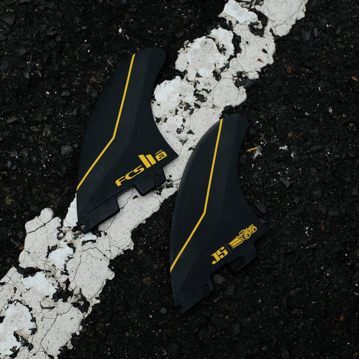 FCS II JS PC Tri Fin Set-Black-Large