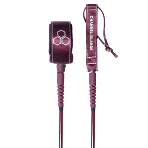 Channel Islands M Febs Comp Leash-Merlot Ocean-6' x 3/16"