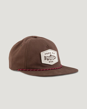 Free Fly Freshwater Flat Brim Hat-Chestnut