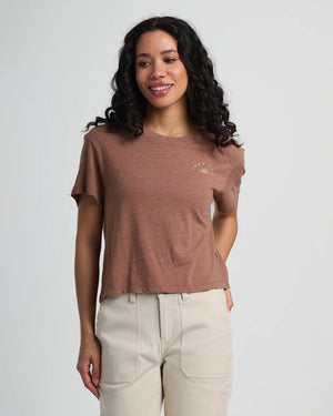 Free Fly Sunburst Tee-Heather Nutmeg