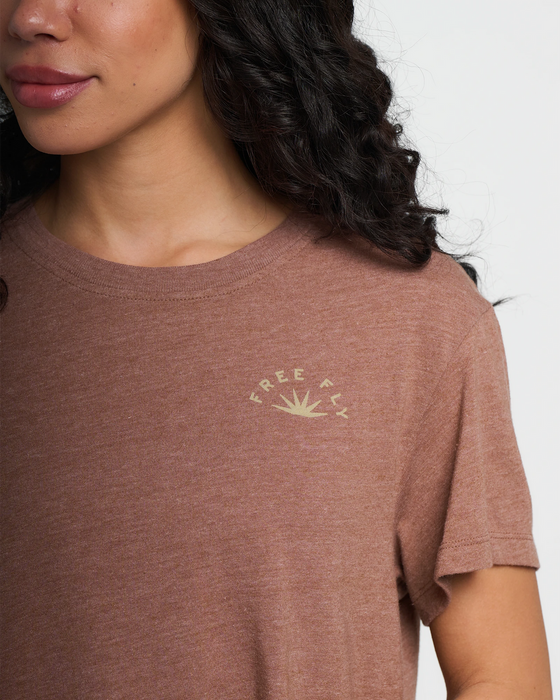 Free Fly Sunburst Tee-Heather Nutmeg