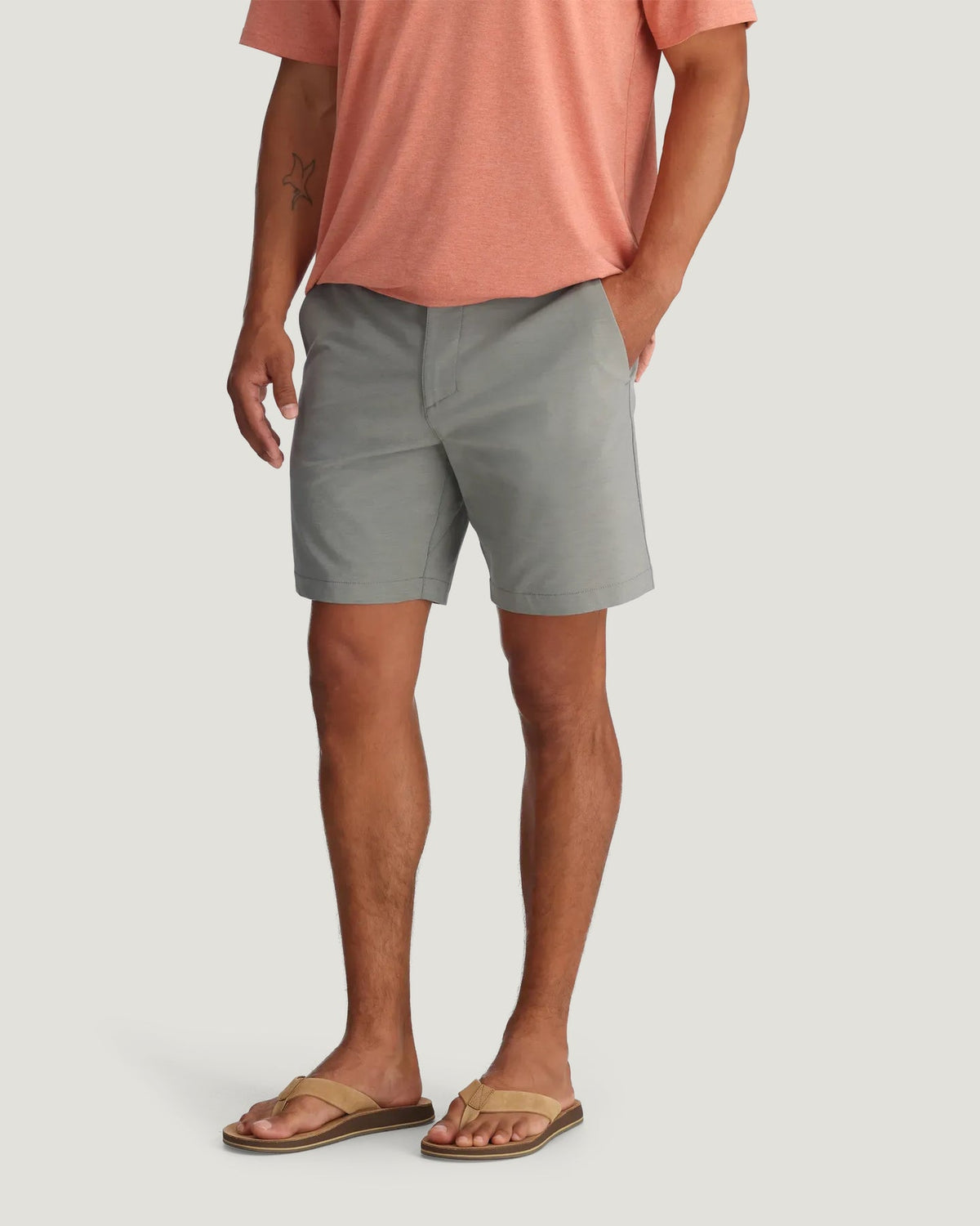 Free Fly Palmera Hybrid Shorts-Cement