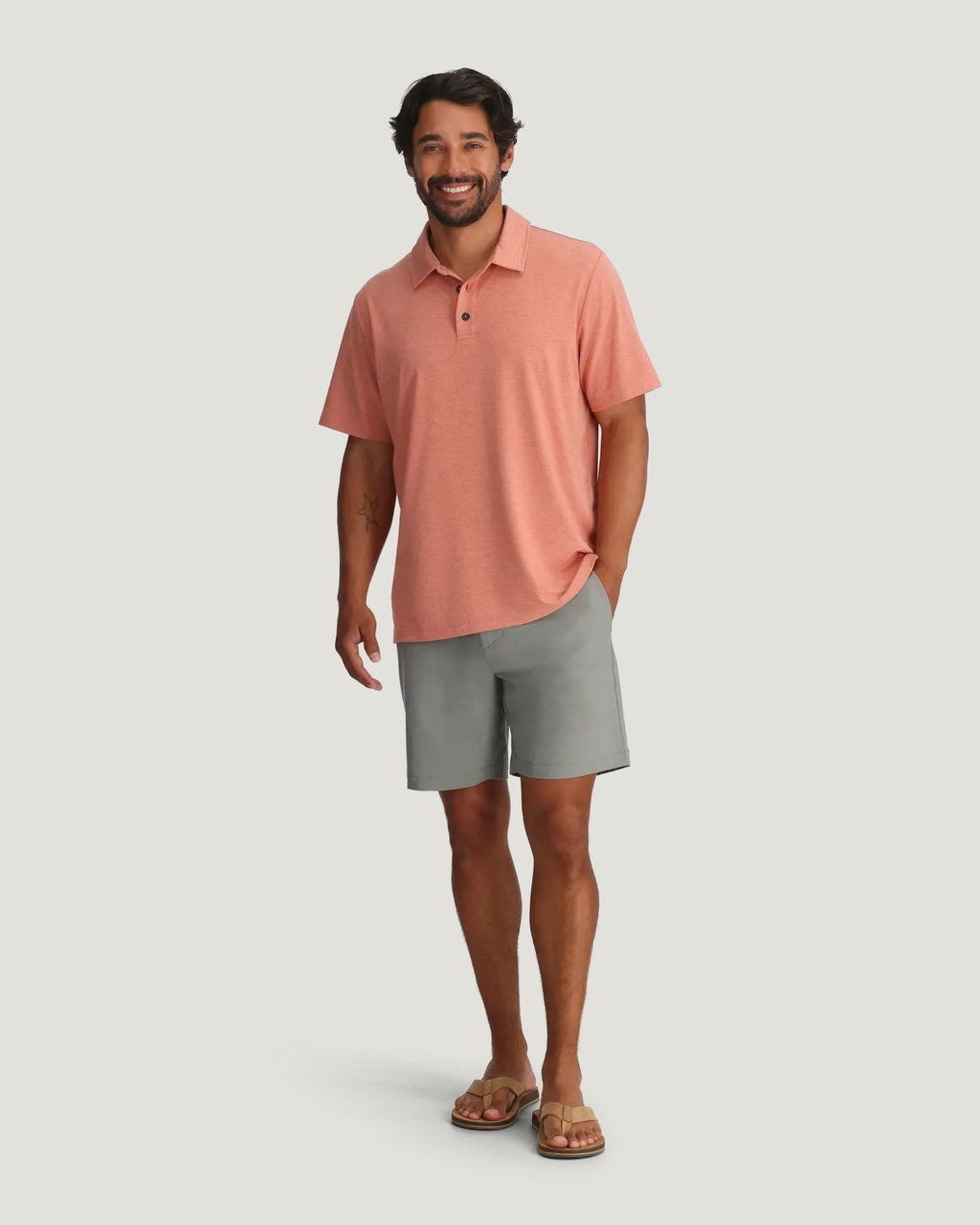 Free Fly Palmera Hybrid Shorts-Cement