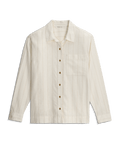 Free Fly Sullivan's L/S Shirt-Dash Vertical Stripe Sea Salt