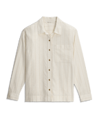 Free Fly Sullivan's L/S Shirt-Dash Vertical Stripe Sea Salt