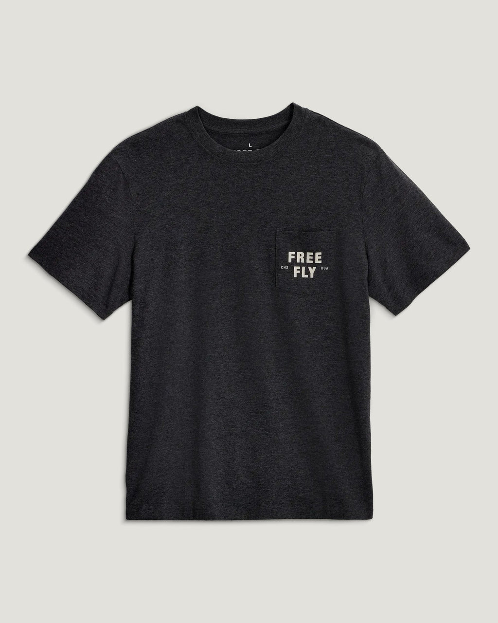 Free Fly Gear & Goods Pocket Tee-Heather Black