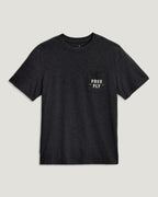 Free Fly Gear & Goods Pocket Tee-Heather Black