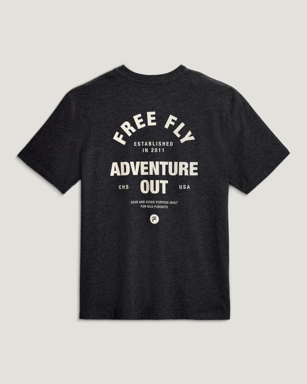 Free Fly Gear & Goods Pocket Tee-Heather Black