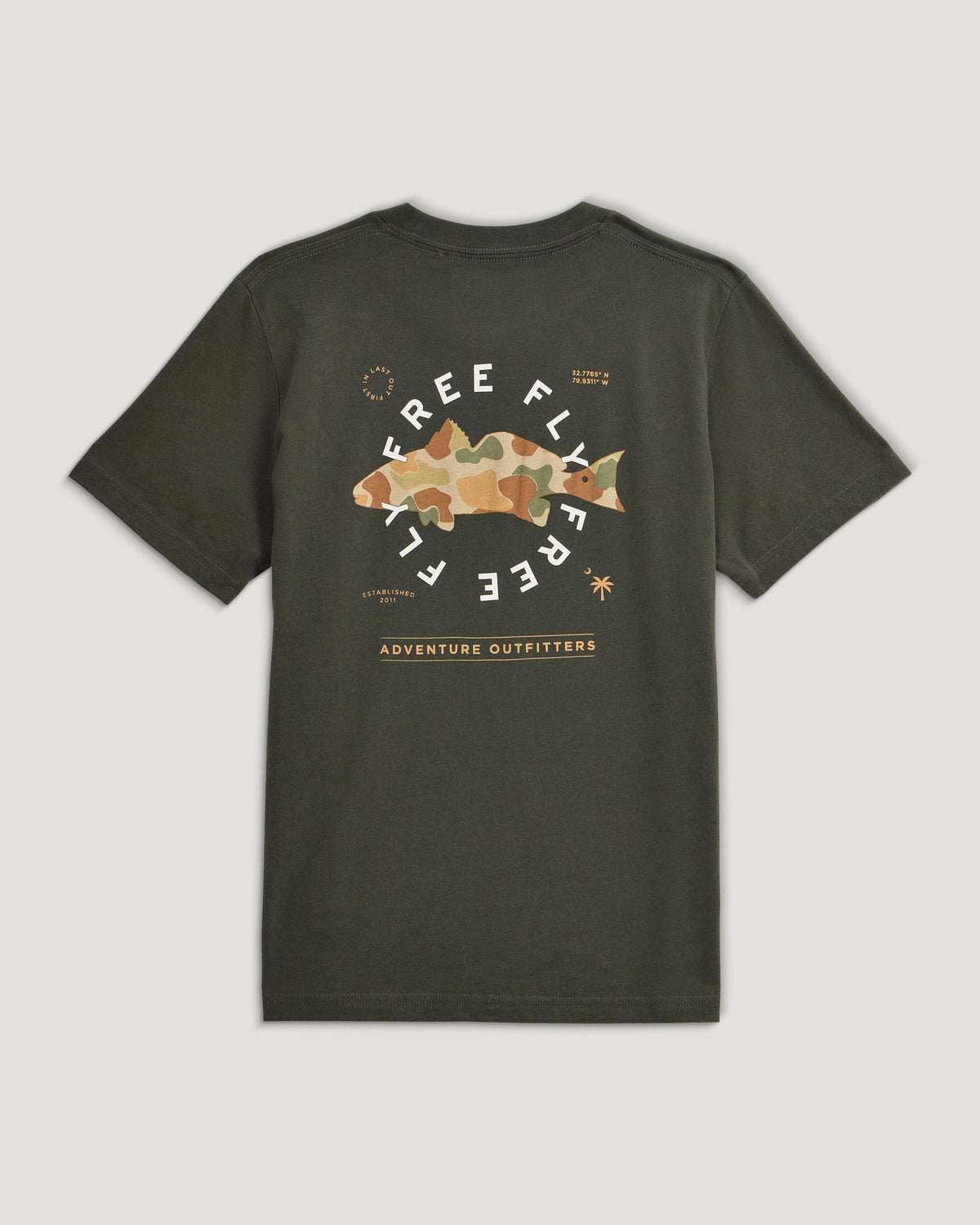 Free Fly Boys Target Species  Tee-Dark Forest