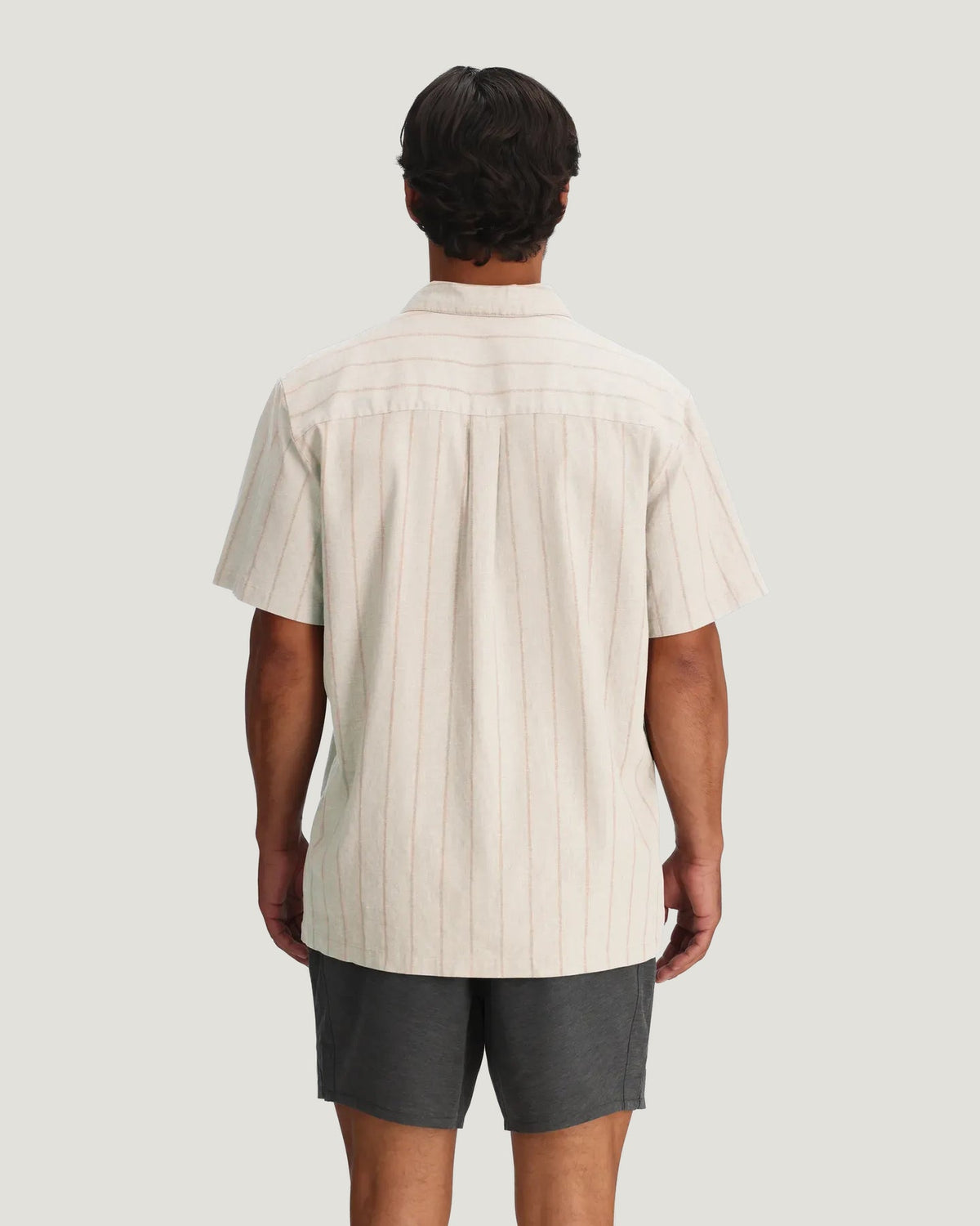 Free Fly Sullivan's Camp Shirt-Dash Vertical Stripe Sea Salt