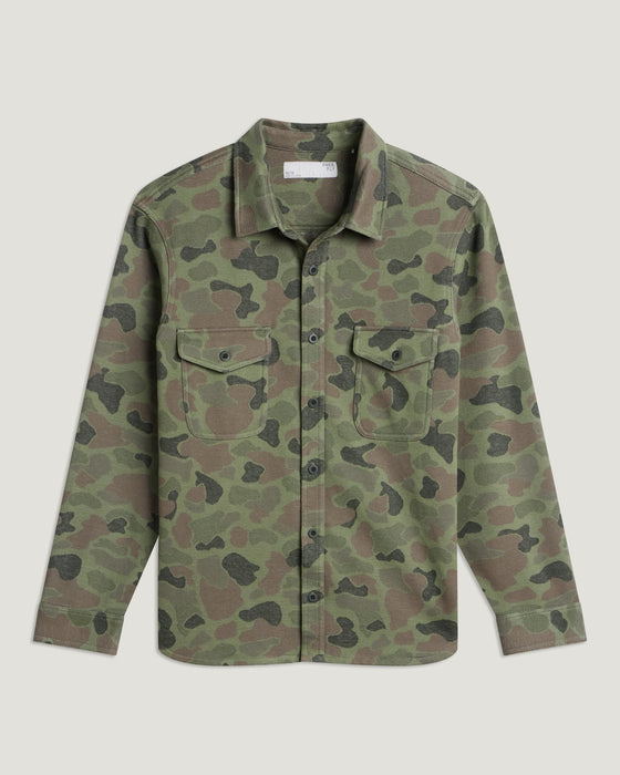 Free Fly Gallatin Overshirt L/S Shirt-Vintage Camo Oil Green