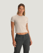 Free Fly Elevate Lightweight Fitted Tee-Heather Birch
