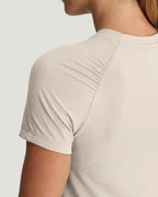 Free Fly Elevate Lightweight Fitted Tee-Heather Birch