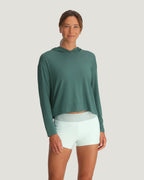 Free Fly Bamboo Shade Crossover Sun Shirt-Sea Pine