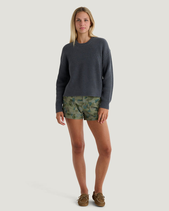 Free Fly Coastloom Crew Sweater-Storm Cloud