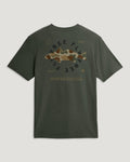 Free Fly Target Species Pocket Tee-Dark Forest