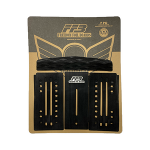 Freedom Foil Boards Front 7 Piece Traction Pad-Black