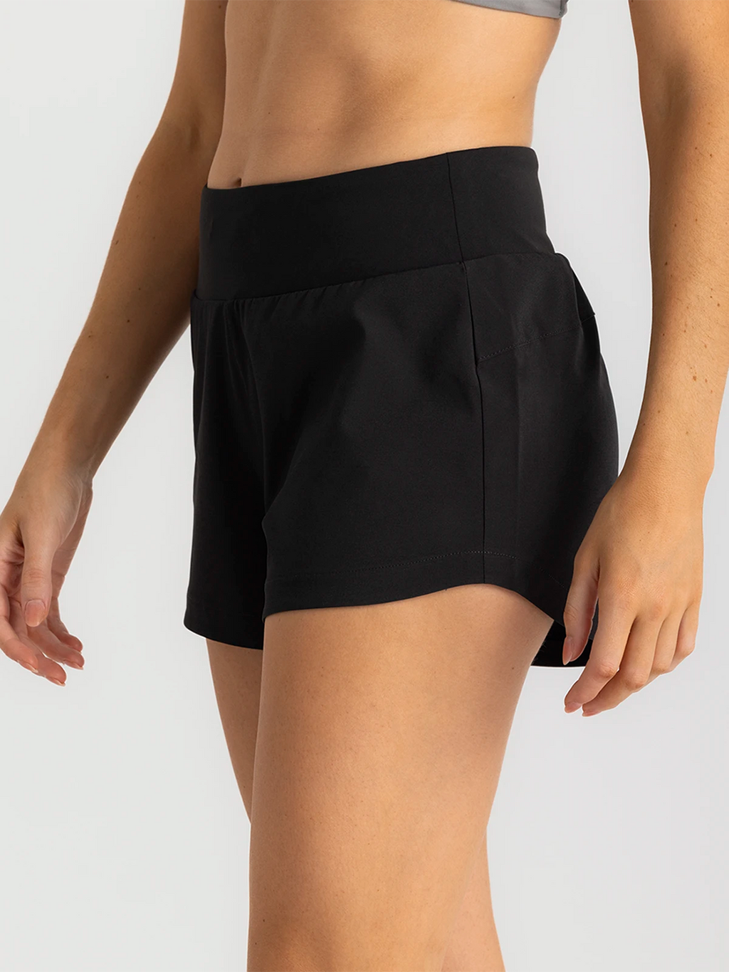 Free Fly Bamboo-Lined Active Breeze 3" Shorts-Black