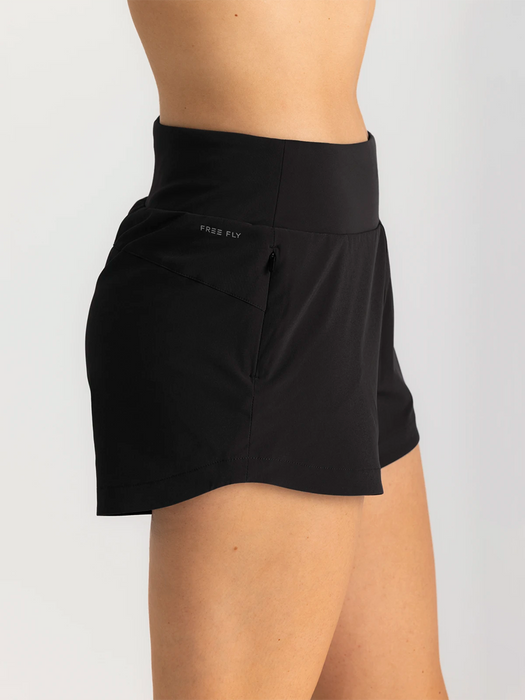 Free Fly Bamboo-Lined Active Breeze 3" Shorts-Black