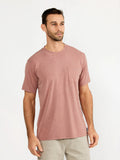 Free Fly Bamboo Flex Pocket Tee-Heather Brick
