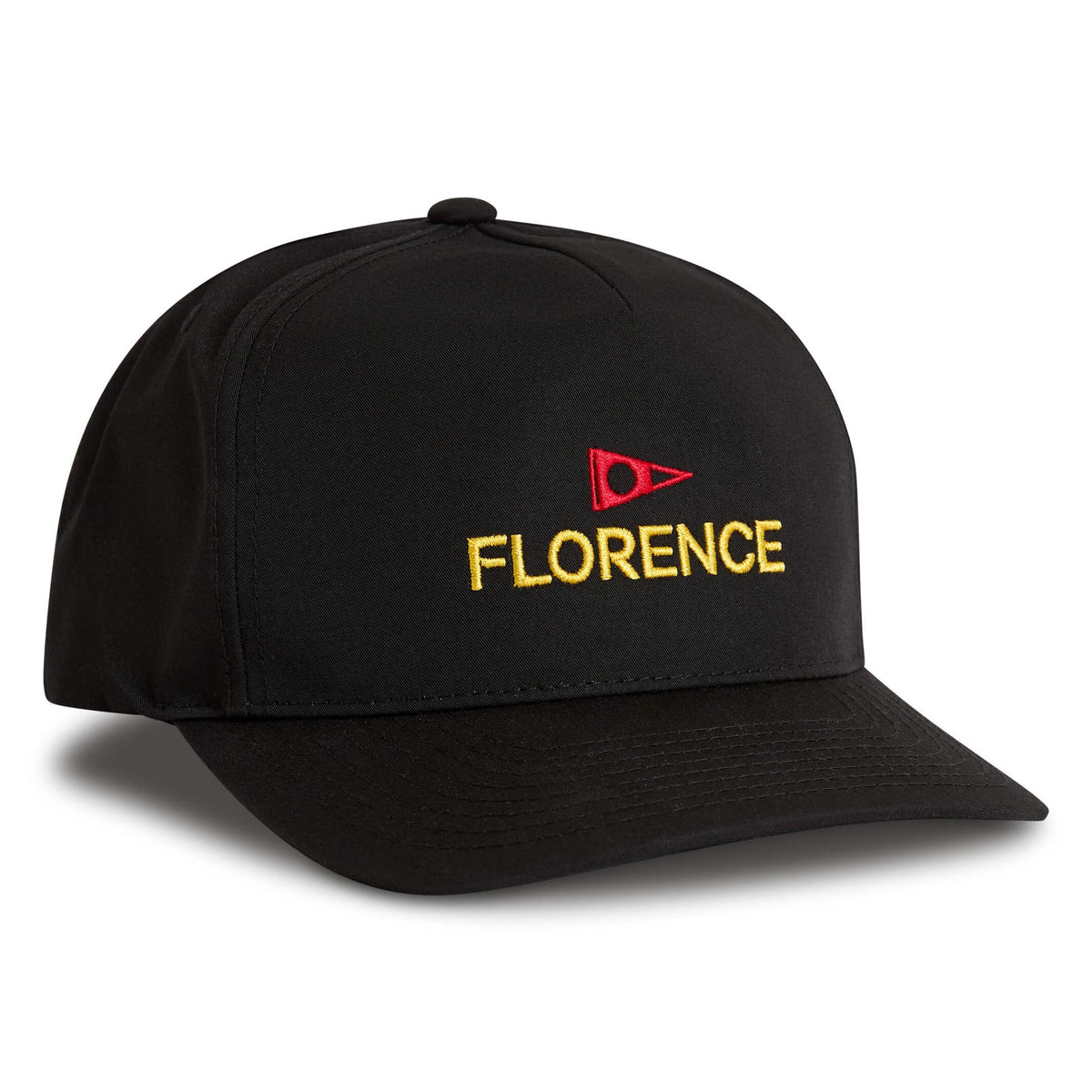 Florence Marine X Logo Structured Twill Hat-Black