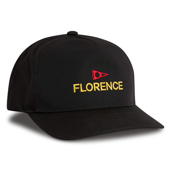Florence Marine X Logo Structured Twill Hat-Black