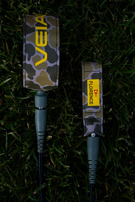VEIA x Florence JJF Pro Comp Leash-Florence Camo-5'