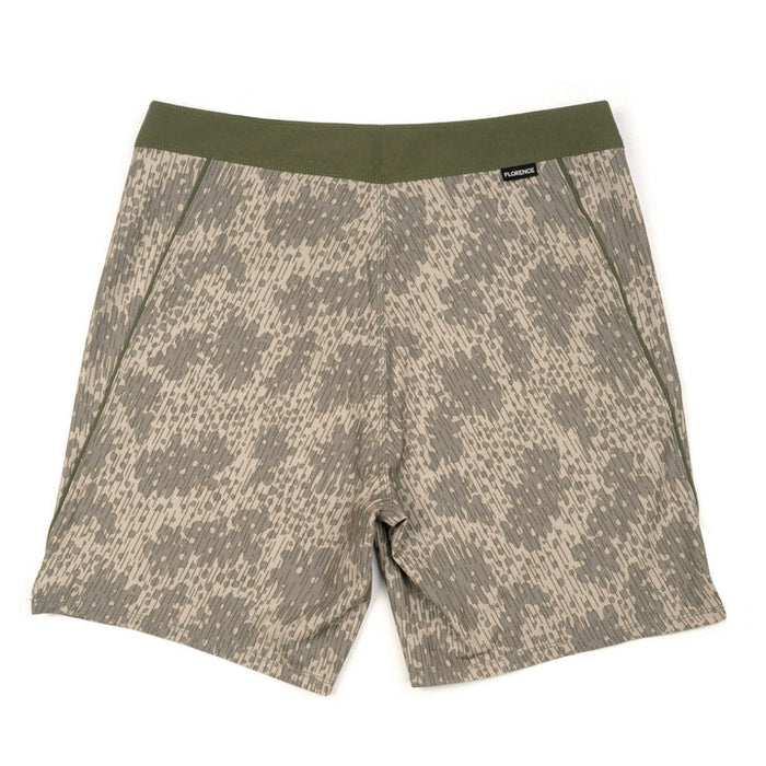Florence Marine X Rain Camo Boardshorts-Burnt Olive