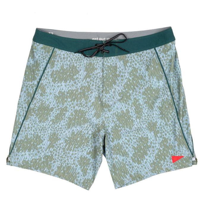 Florence Marine X Rain Camo Boardshorts-Sage