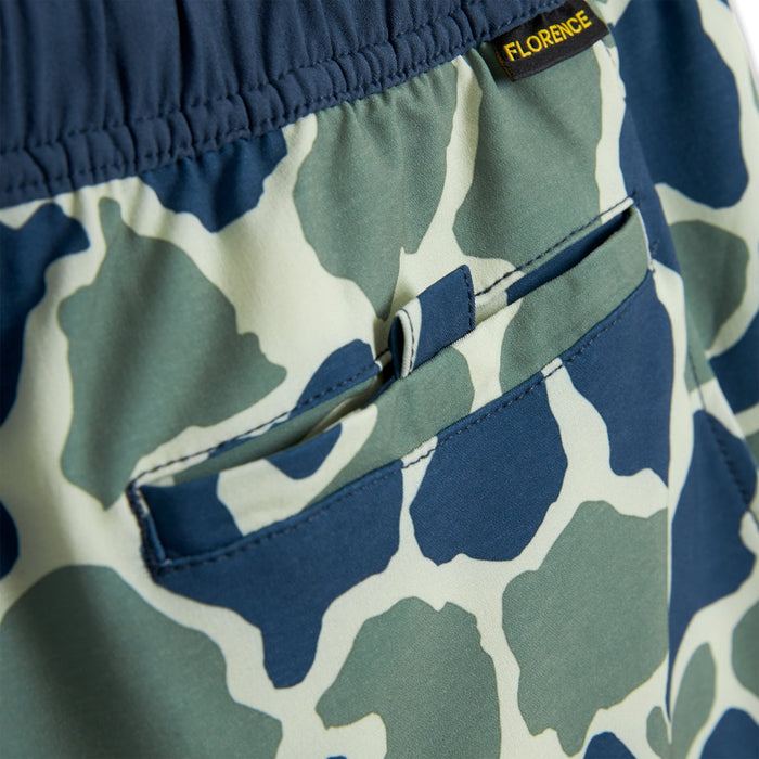 Florence Marine X Standard Issue Elastic Shorts-Blue Camo