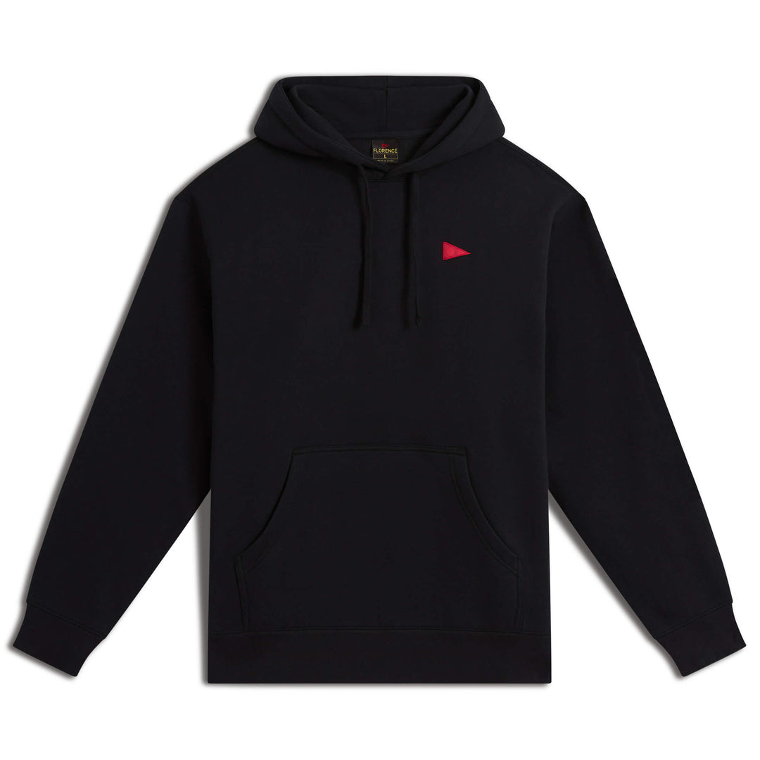Florence Marine X Burgee Hooded Sweatshirt-Black