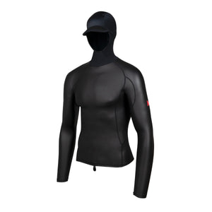 Florence Marine X Windshield Hooded L/S Rashguard-Black