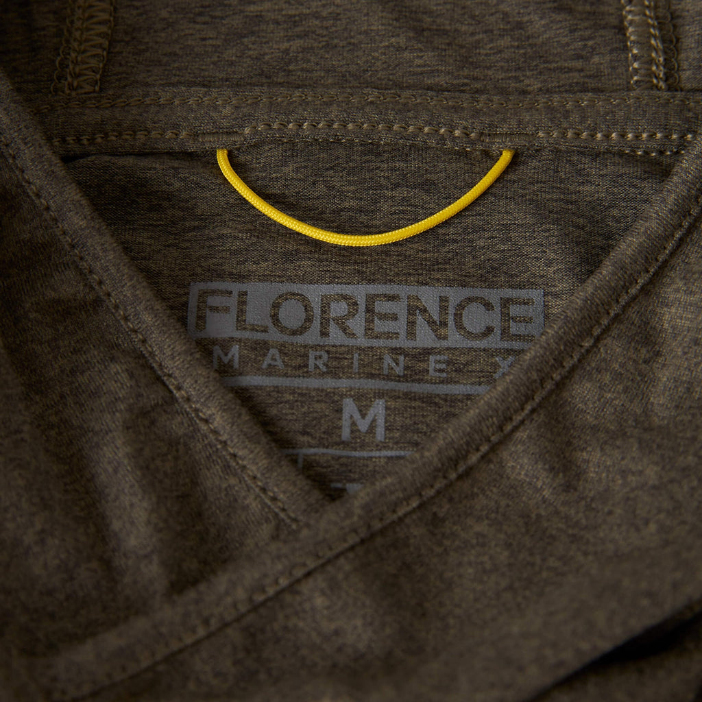 Florence Marine X Adapt L/S Hooded UPF Sun Shirt-Heather Mountain
