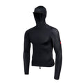 Florence Marine X L/S Utility Pocket Hooded Rashguard-Black