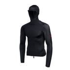 Florence Marine X L/S Utility Pocket Hooded Rashguard-Black
