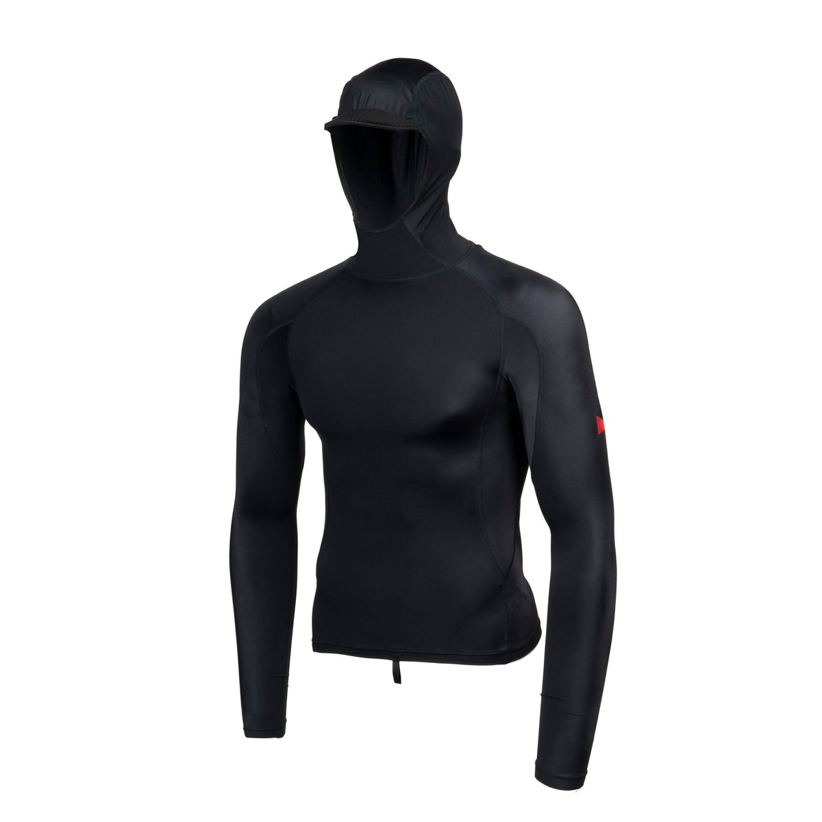 Florence Marine X L/S Utility Pocket Hooded Rashguard-Black