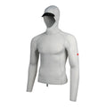 Florence Marine X L/S Utility Pocket Hooded Rashguard-Silver