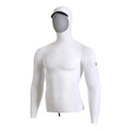 Florence Marine X L/S Utility Pocket Hooded Rashguard-White