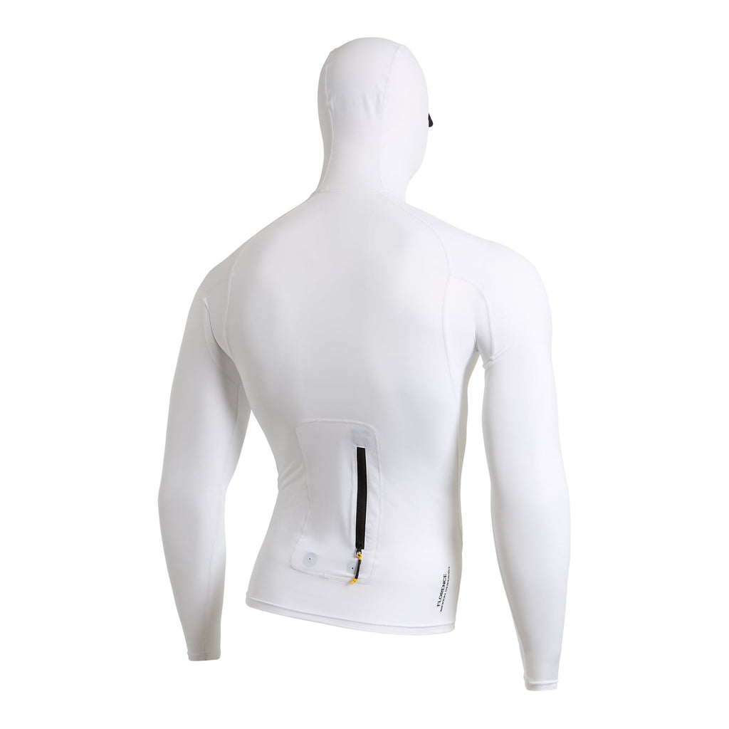 Florence Marine X L/S Utility Pocket Hooded Rashguard-White