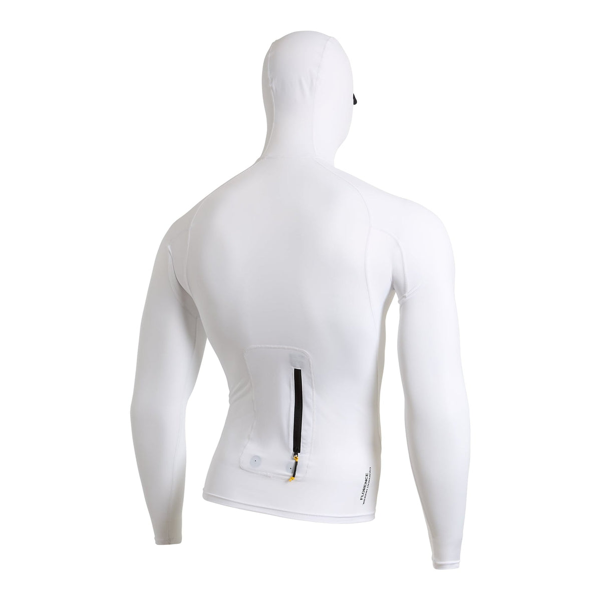Florence Marine X L/S Utility Pocket Hooded Rashguard-White