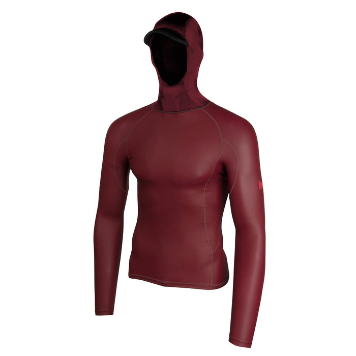 Florence Marine X Windshield Hooded L/S Rashguard-Maroon