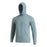 Florence Marine X Airtex L/S Hooded Sun Shirt-Heather Light Sea Blue