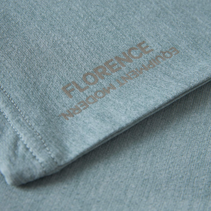 Florence Marine X Airtex L/S Hooded Sun Shirt-Heather Light Sea Blue