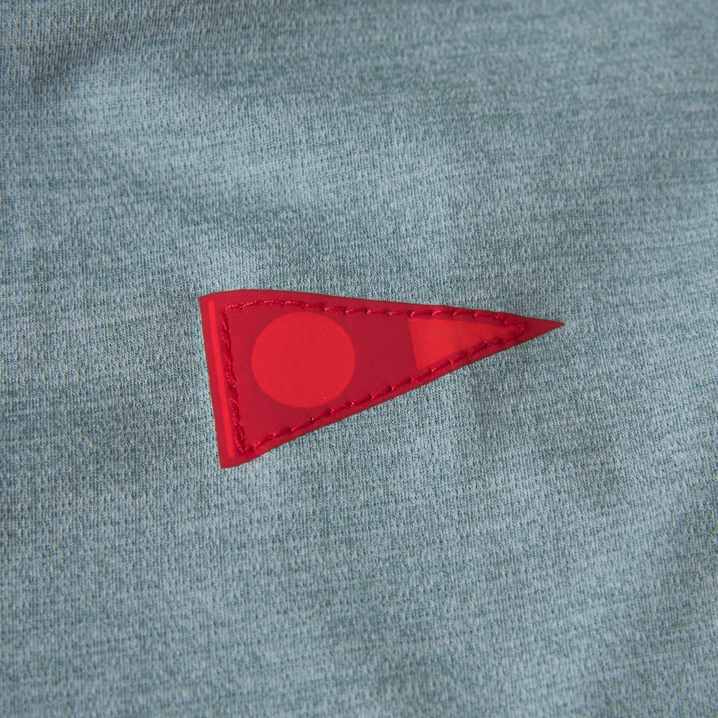 Florence Marine X Airtex L/S Hooded Sun Shirt-Heather Light Sea Blue