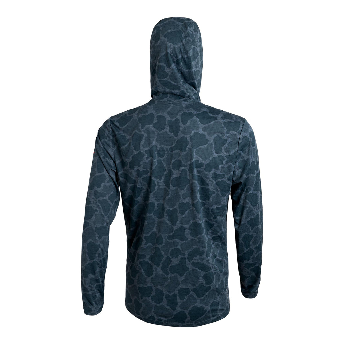 Florence Marine X Airtex Hooded L/S Shirt-Heather Light Sea Blue Camo