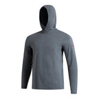 Florence Marine X Airtex L/S Hooded Sun Shirt-Heather Storm