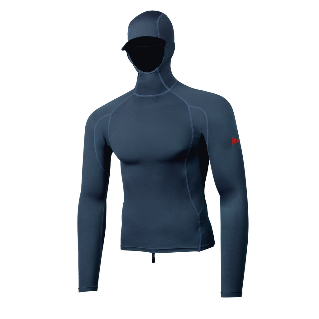 Florence Marine X L/S Hooded Rashguard-Dark Navy