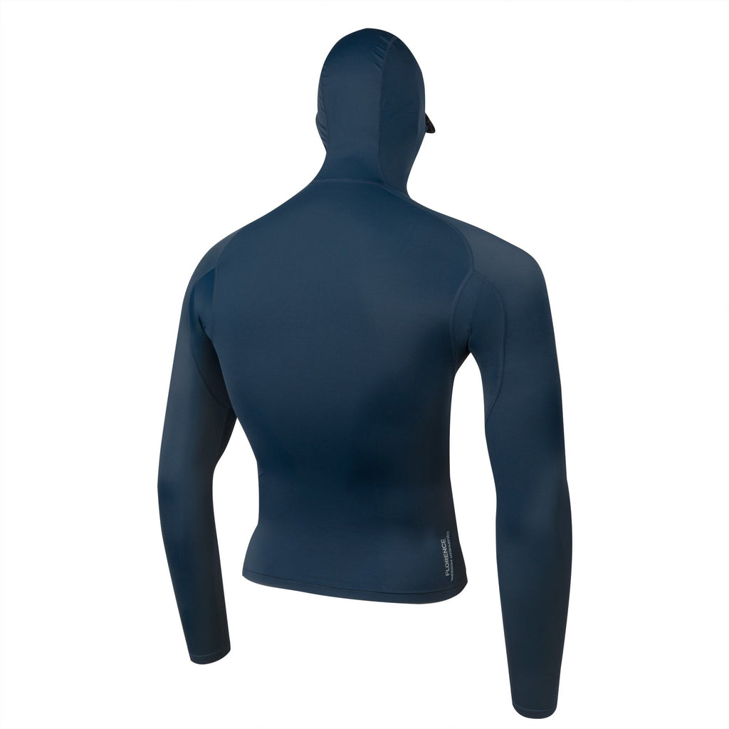Florence Marine X L/S Hooded Rashguard-Dark Navy